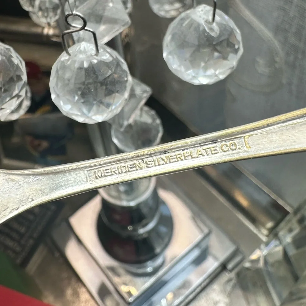 Vintage Meriden Silverplate Co. First Lady 2 Piece Pickle Fork & Cheese Spreader